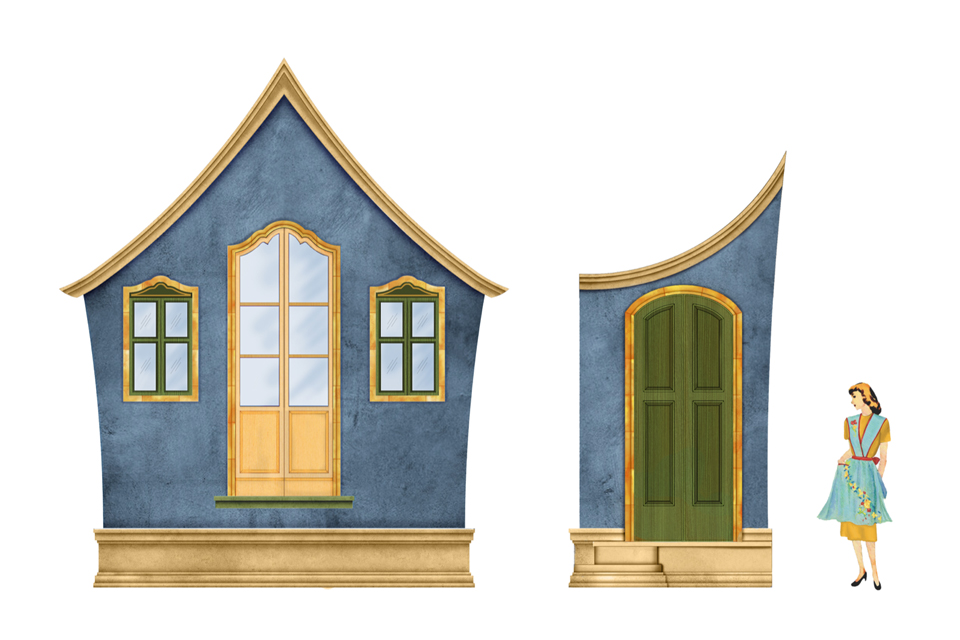 'Lo frate 'nnamorato' rendering by scenic design student Mrinali Thanwani