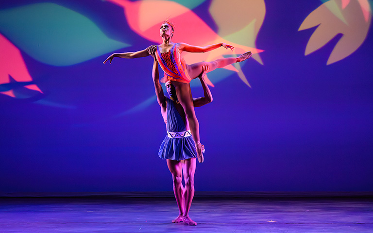 Dance Theater of Harlem dancers performing Firebird with UNCSA