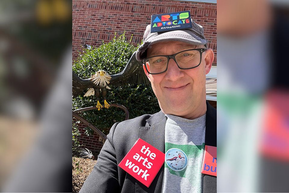 A selfie of Nate McGaha / Photo from Arts North Carolina