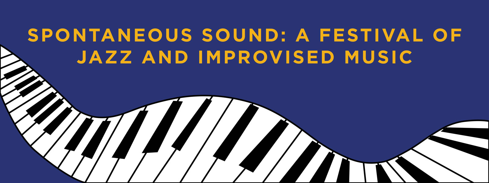 A graphic depicting Spontanous Sound and a warped piano animation.