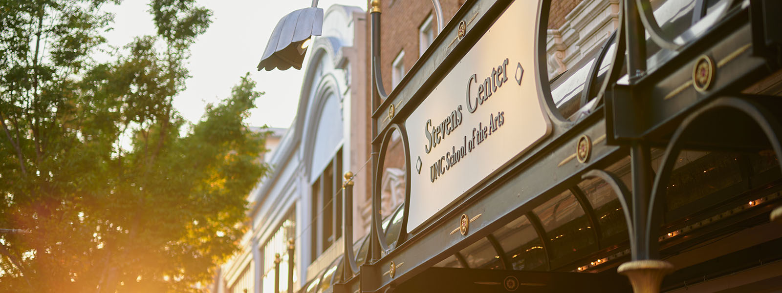 Exterior of a building with a sign that says Stevens Center