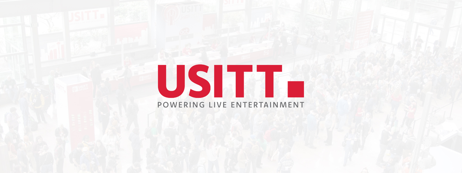 USITT logo featuring a modern design with bold colors and a sleek font representing innovation and technology.