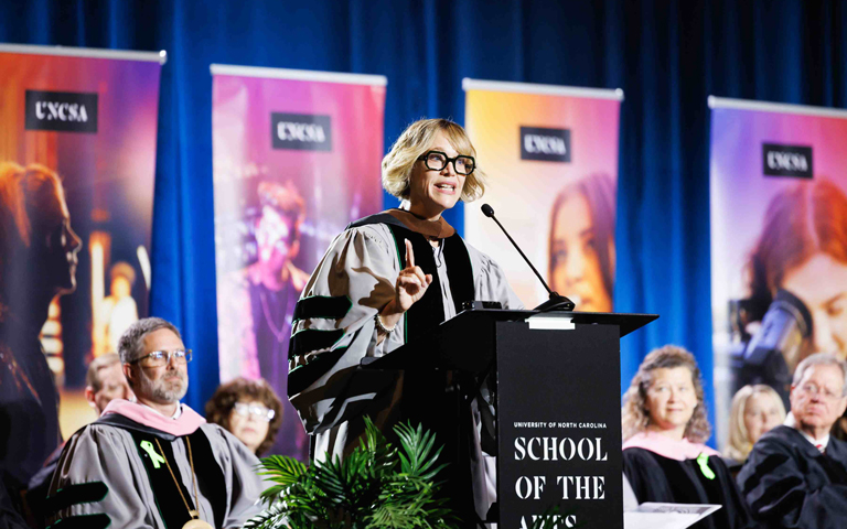 UNCSA alumna Tiffany Little Canfield tells graduates to embrace â€œa life of authenticityâ€